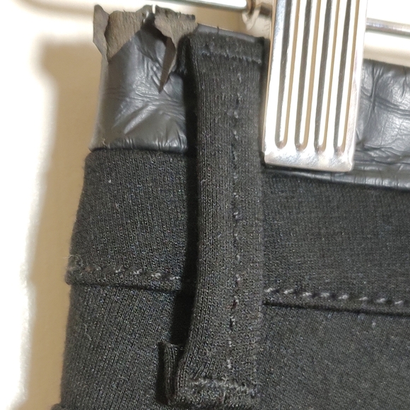 True Freedom Juniors Black Skinny Regular Fit Pants with Faux Leather Trim - Picture 10 of 16